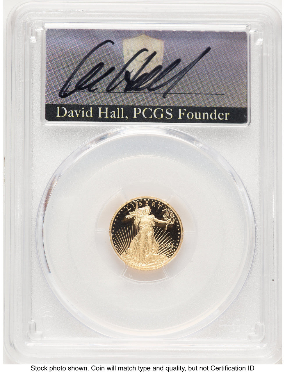 2023-W Proof Gold Eagle 1/10 oz AR David Hall PCGS PR70 (784048007)