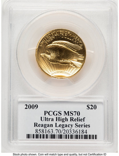 2009 G$20 Ultra High Relief Reagan Legacy Series Michael Reagan PCGS MS70