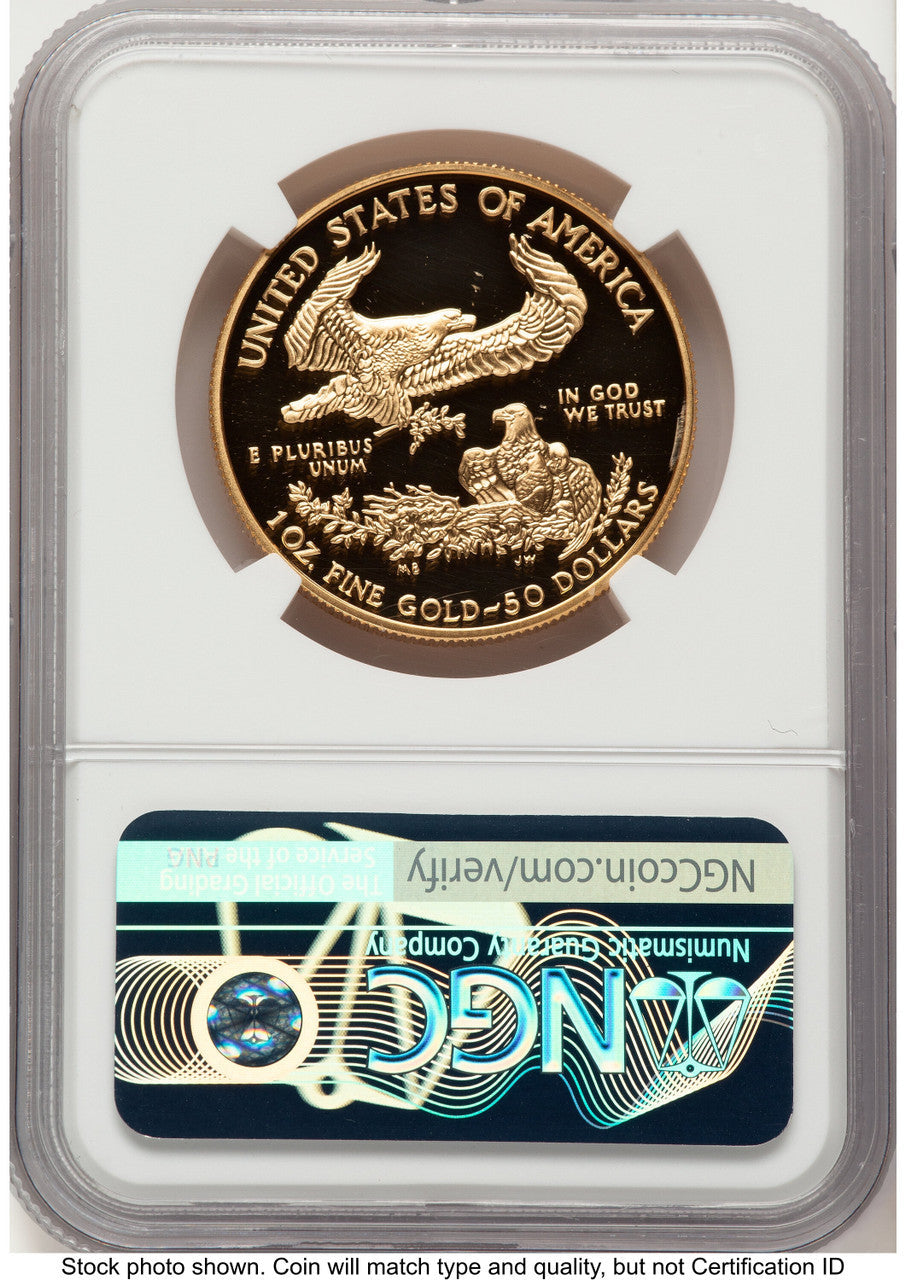 2006-W Proof Gold Eagle 1 oz Miley Frost NGC PF70