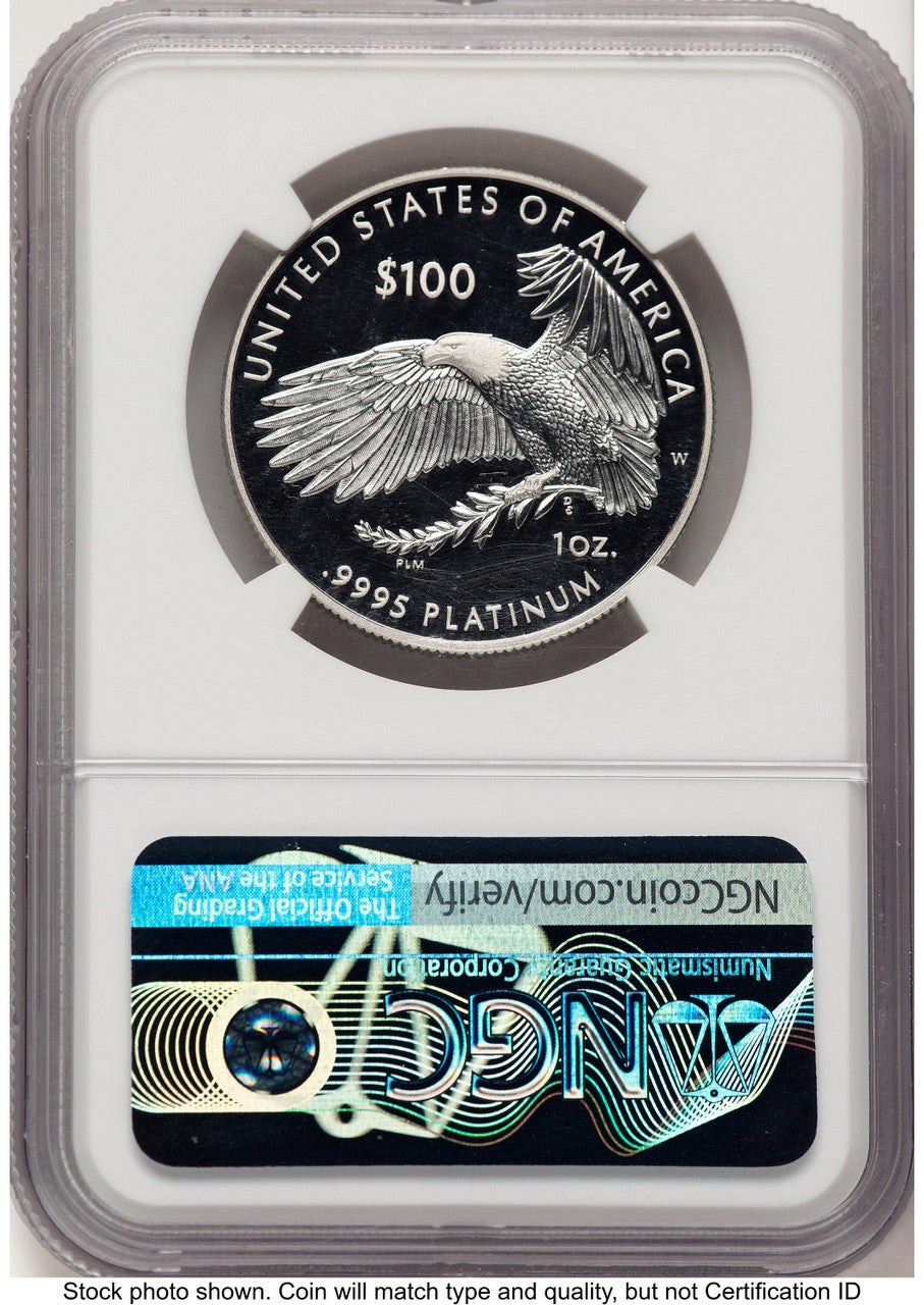 2021-W Proof Platinum Eagle 1 oz NGC PF70 Ed Moy