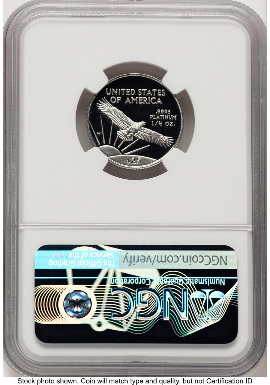 1997-W Proof Platinum Eagle 1/4 oz Rhett Jeppson NGC PF70
