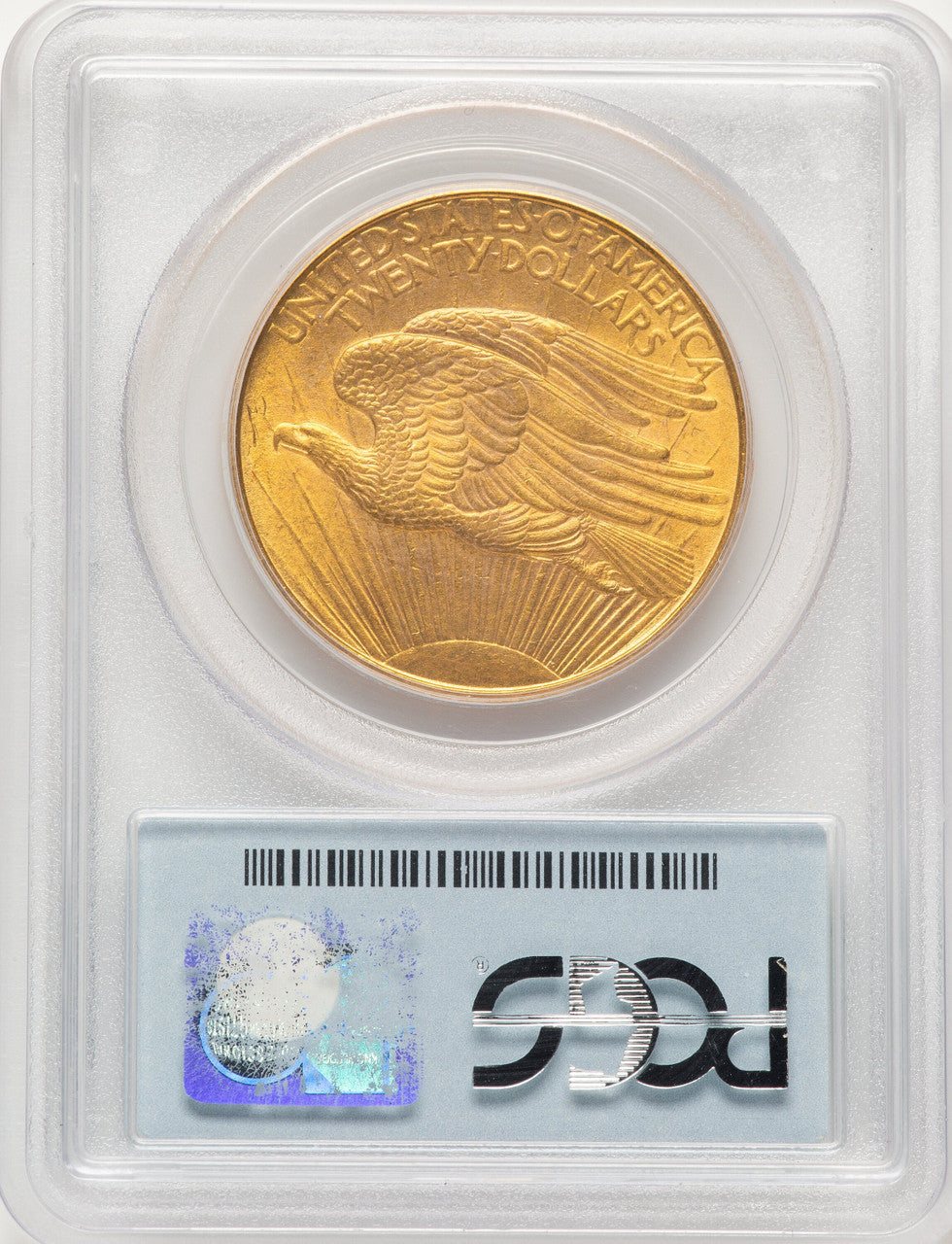 1908 $20 NO MOTTO CAC Saint-Gaudens Double Eagle PCGS MS63