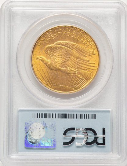 1908 $20 NO MOTTO CAC Saint-Gaudens Double Eagle PCGS MS63