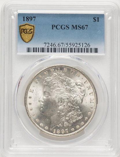 1897 Morgan Dollar PCGS MS67