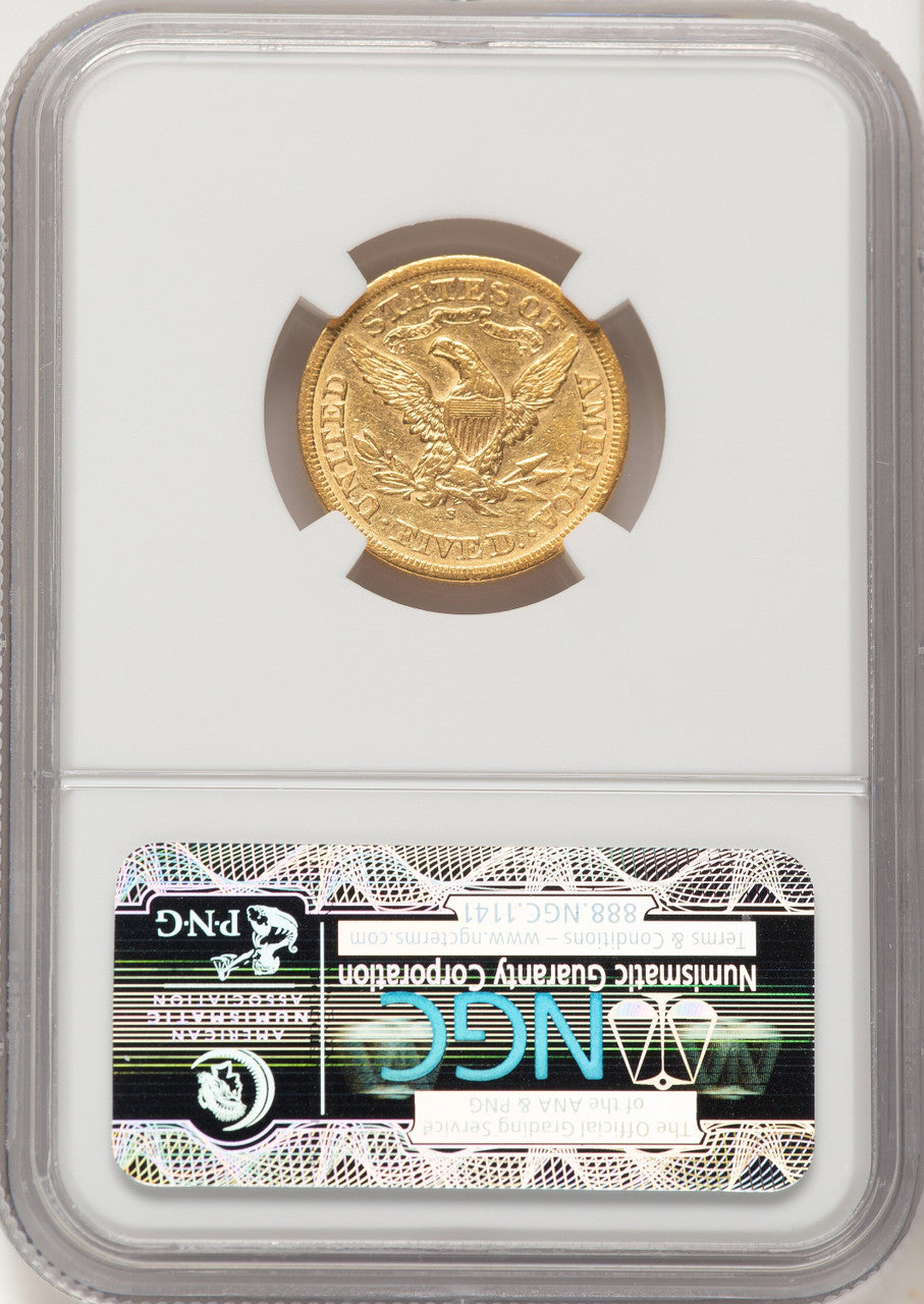 1867-S $5 Liberty Half Eagle NGC AU53