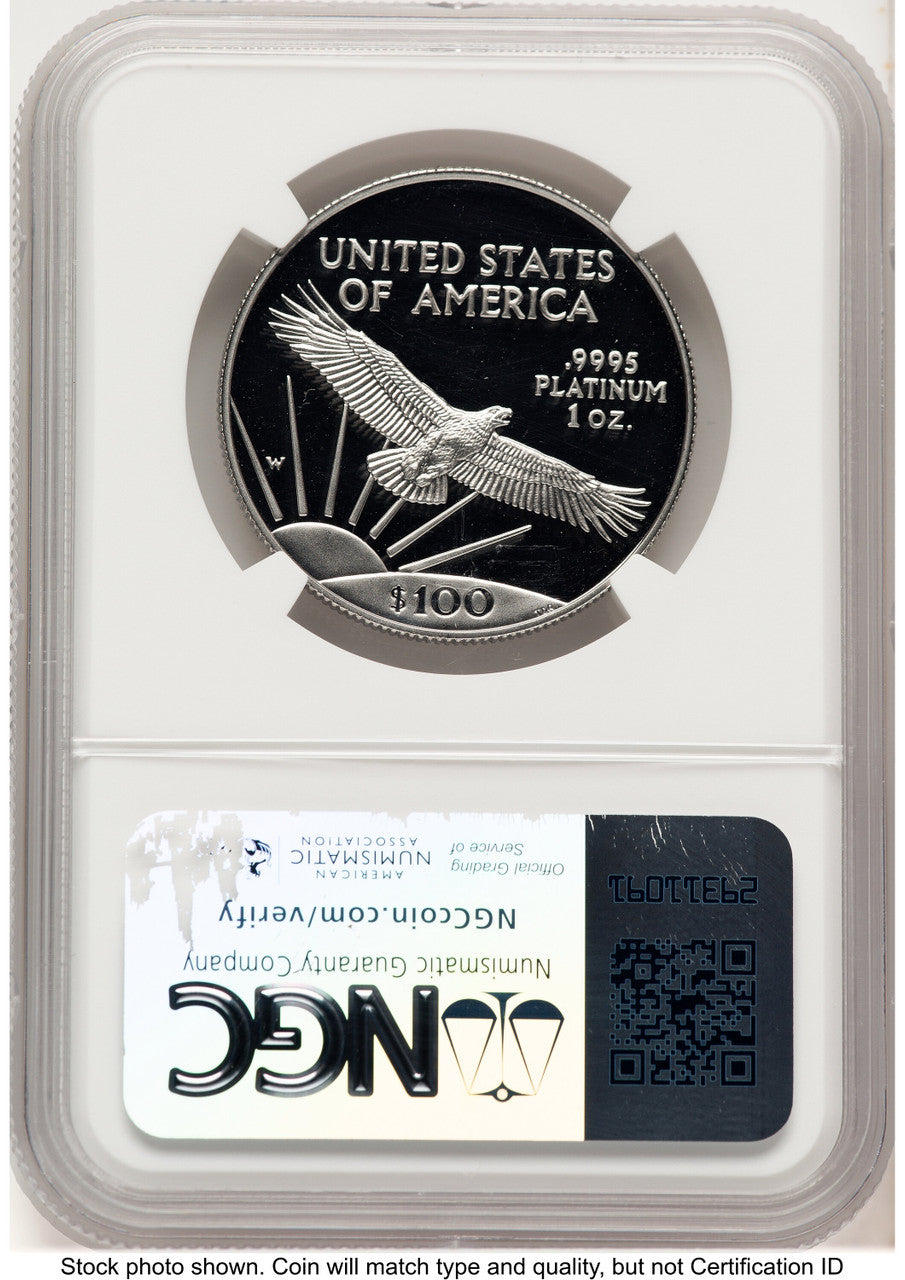 1997-W Proof Platinum Eagle 1 oz Brown Label NGC PF70 (784375020)