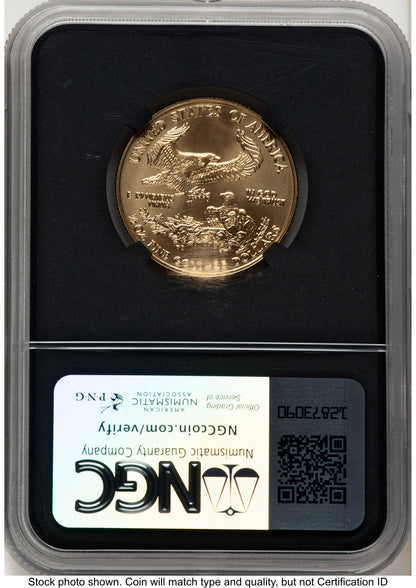 2006-W Burnished Gold Eagle 1/2 oz David J Ryder TBE Label NGC MS70
