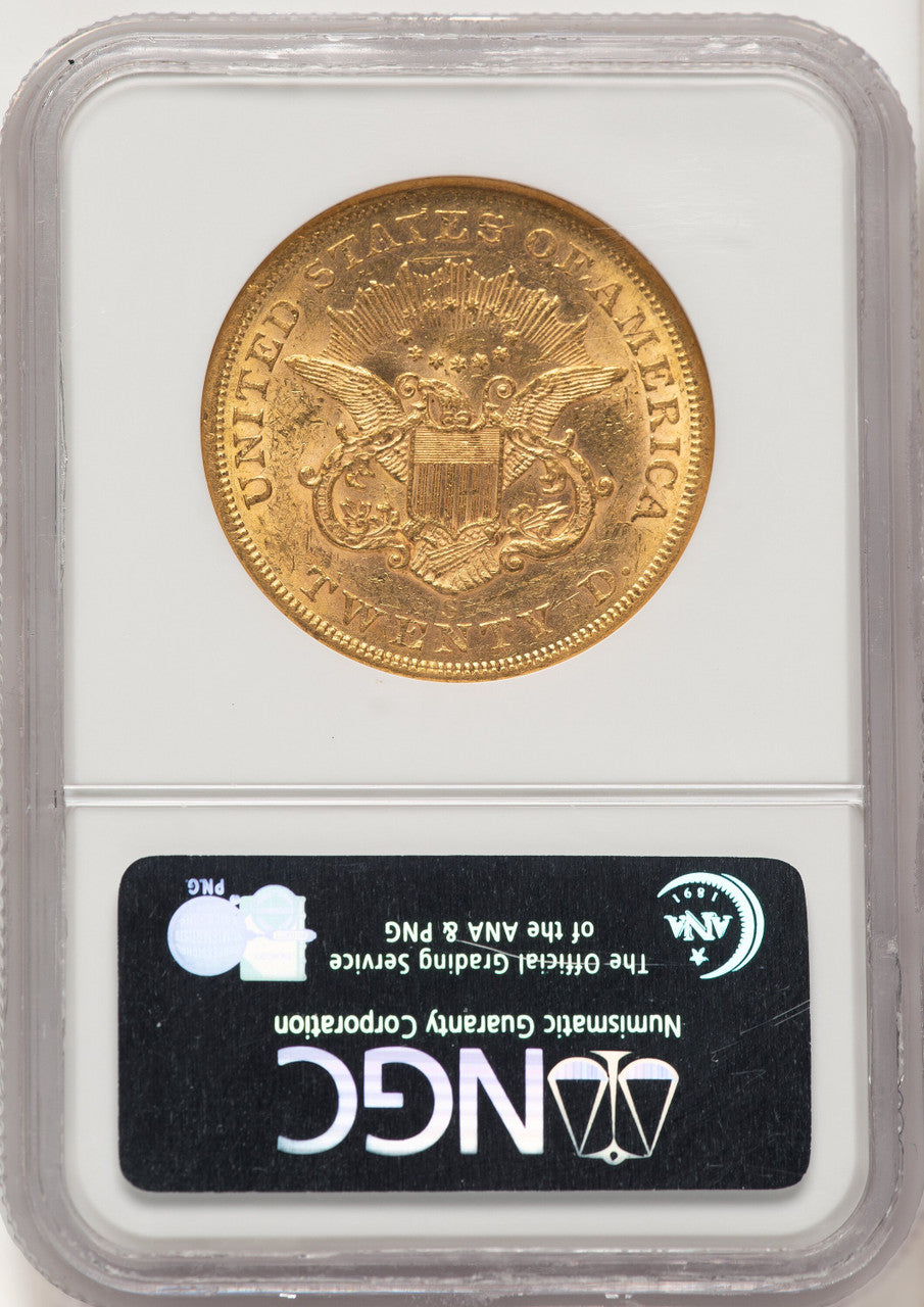 1855-S $20 Liberty Double Eagle NGC AU58 (784404004)