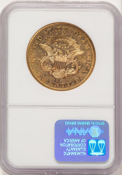 1859-S $20 Liberty Double Eagle NGC AU55