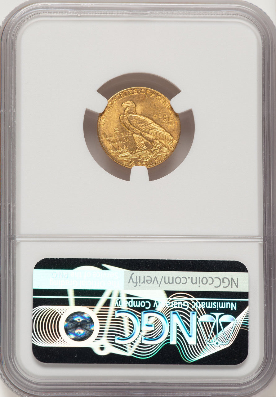 1908 $2.50 Indian Quarter Eagle NGC MS61 (784412056)