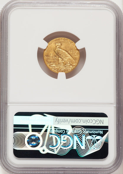 1913 $2.50 Indian Quarter Eagle NGC MS62 (784412062)