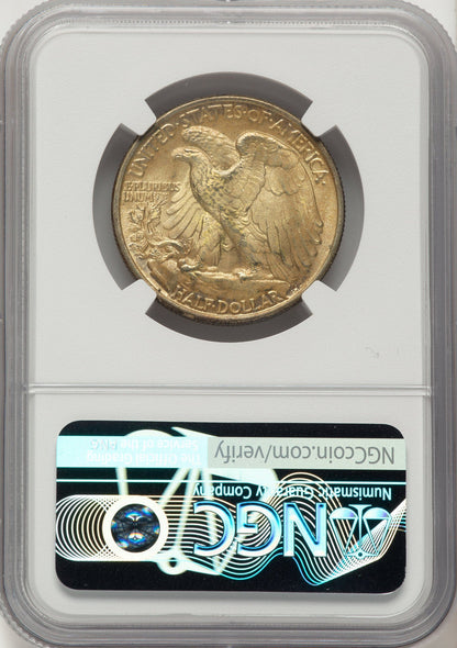 1947 50C Walking Liberty Half Dollar NGC MS67