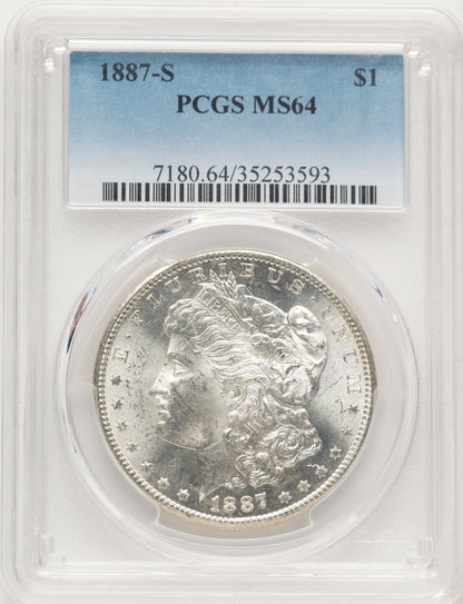 1887-S Morgan Dollar PCGS MS64 (784416003)