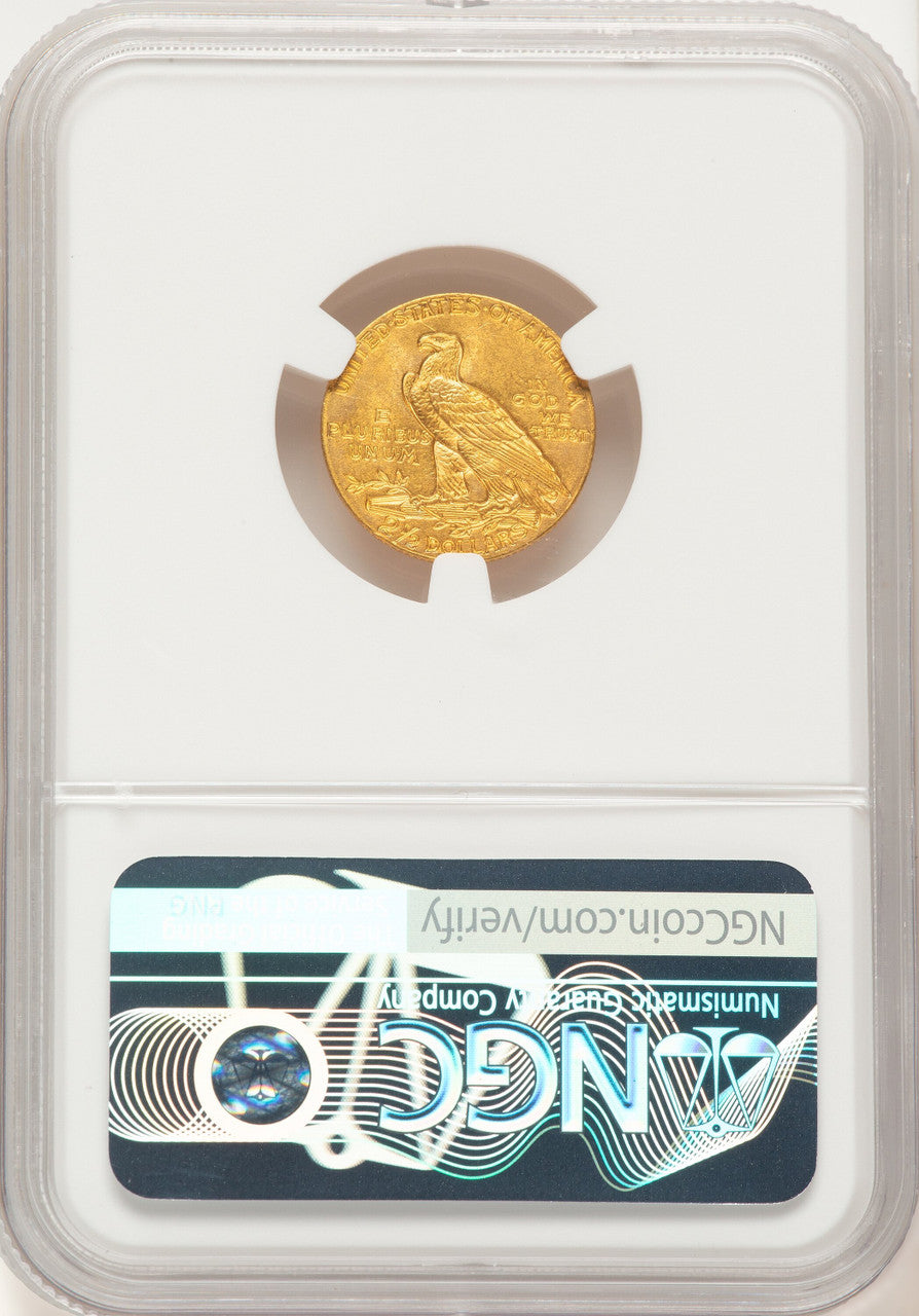 1911 $2.50 Indian Quarter Eagle NGC MS63