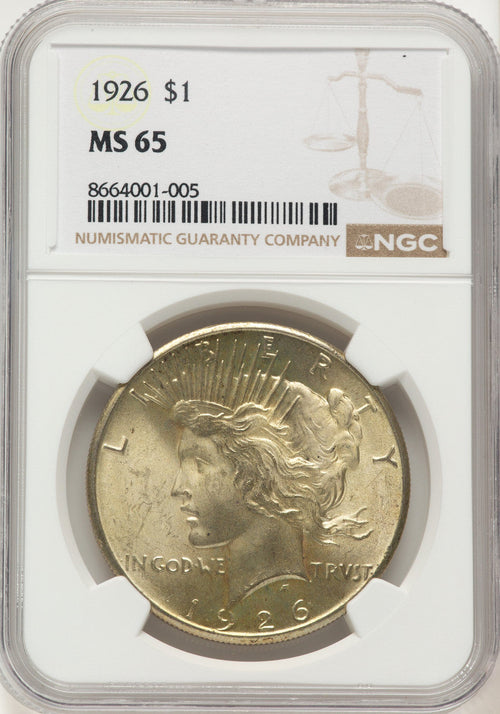 1926 Peace Dollar NGC MS65