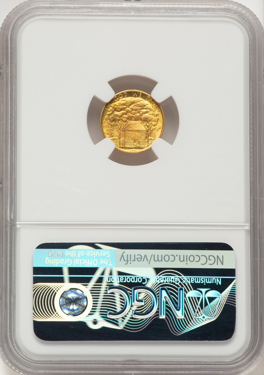 1922 G$1 Grant No Star Commemorative Gold NGC MS66