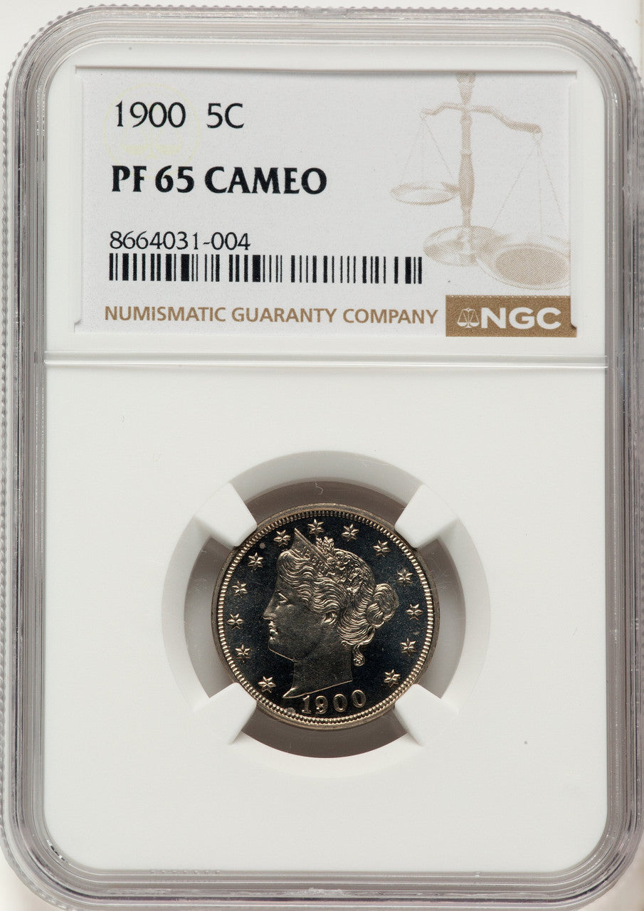 1900 5C CA Proof Liberty Nickel NGC PR65