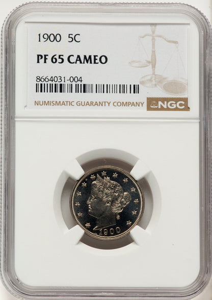 1900 5C CA Proof Liberty Nickel NGC PR65