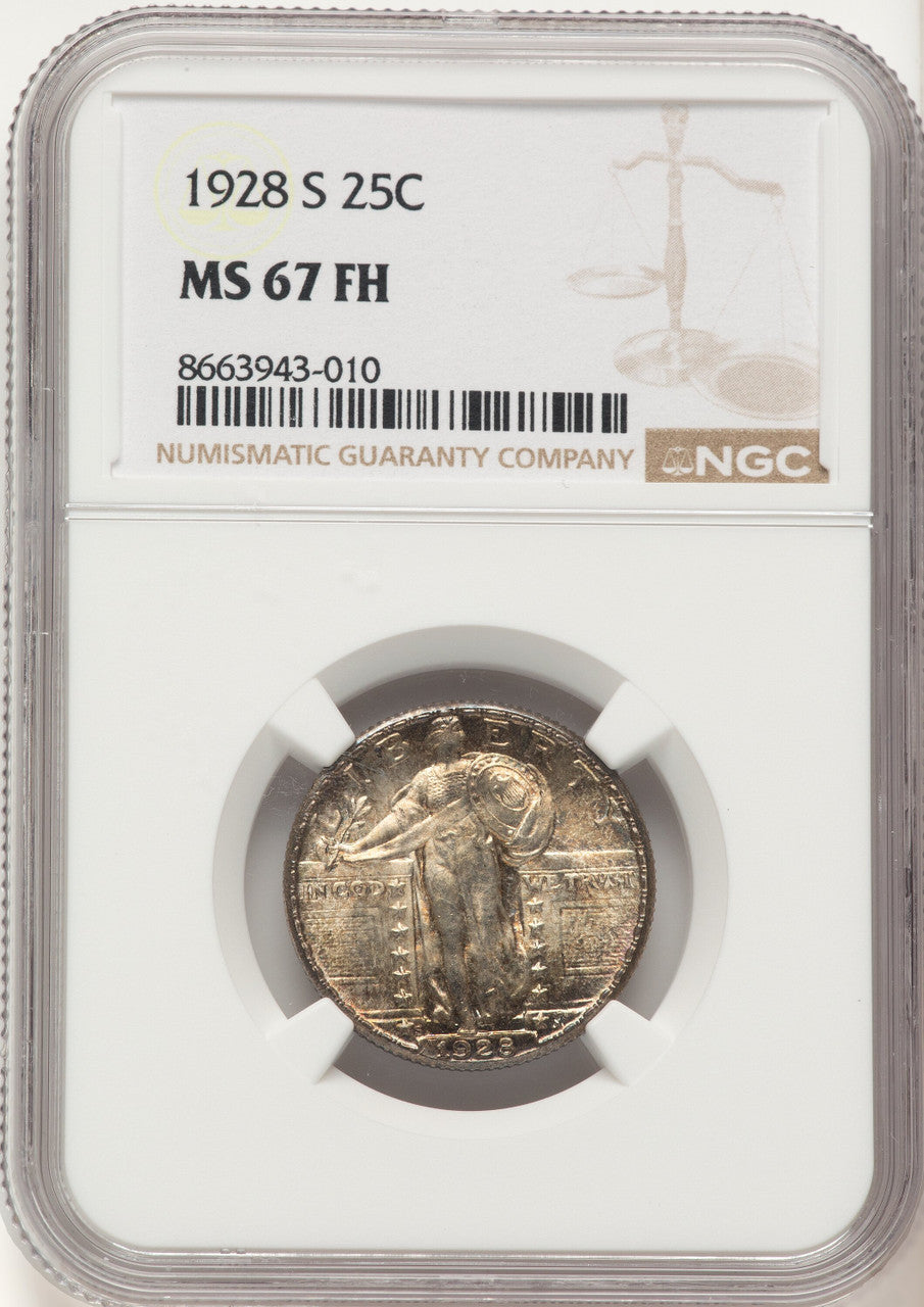 1928-S 25C FH Standing Liberty Quarter NGC MS67