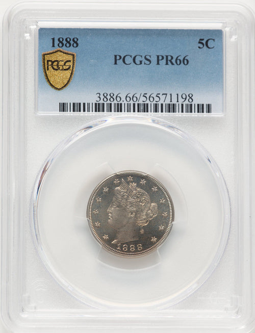 1888 5C Proof Liberty Nickel PCGS PR66