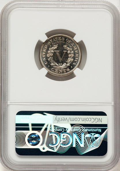 1884 5C CA Proof Liberty Nickel NGC PR65