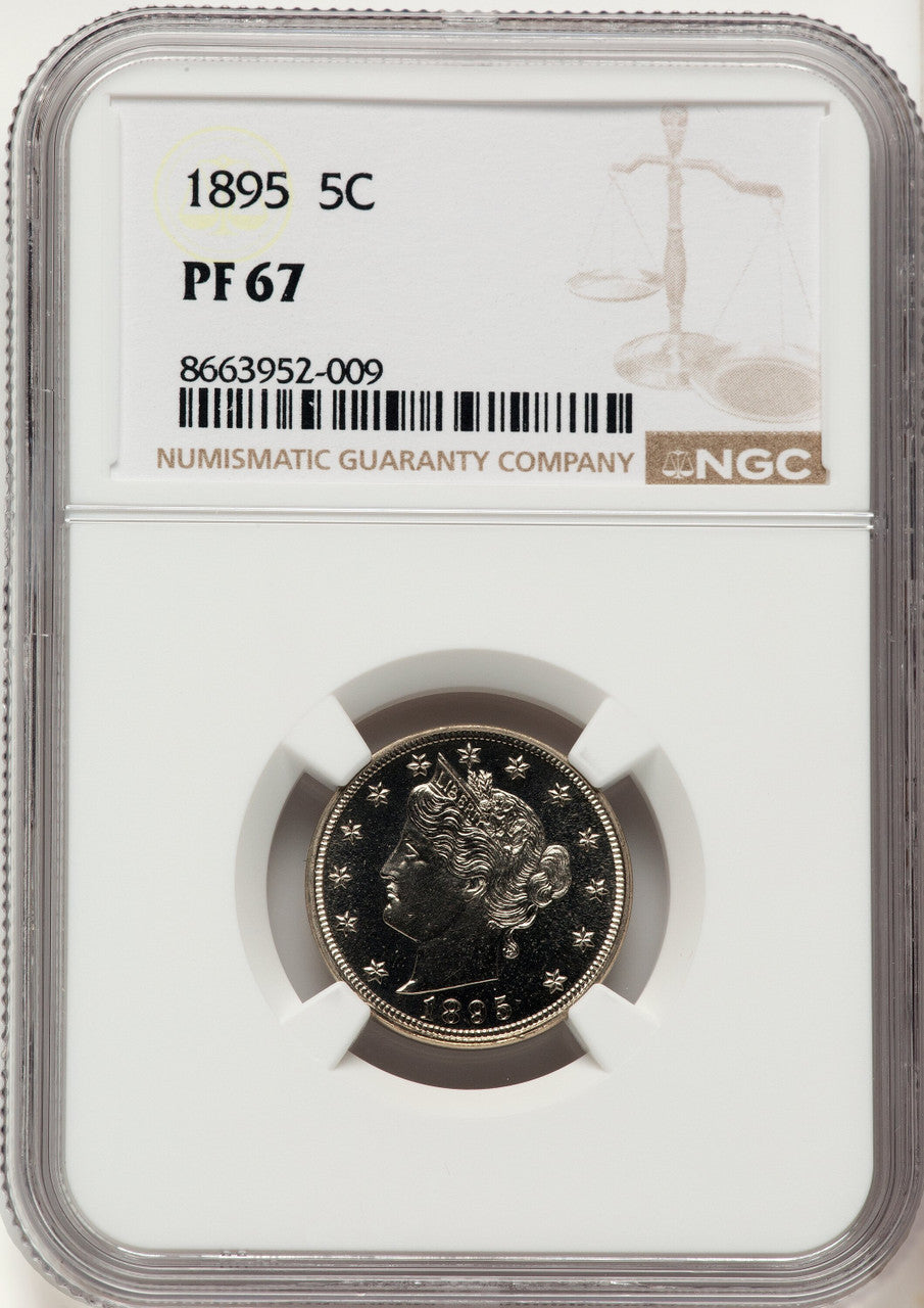 1895 5C Proof Liberty Nickel NGC PR67