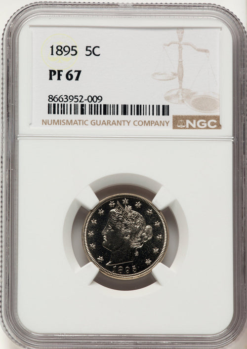 1895 5C Proof Liberty Nickel NGC PR67