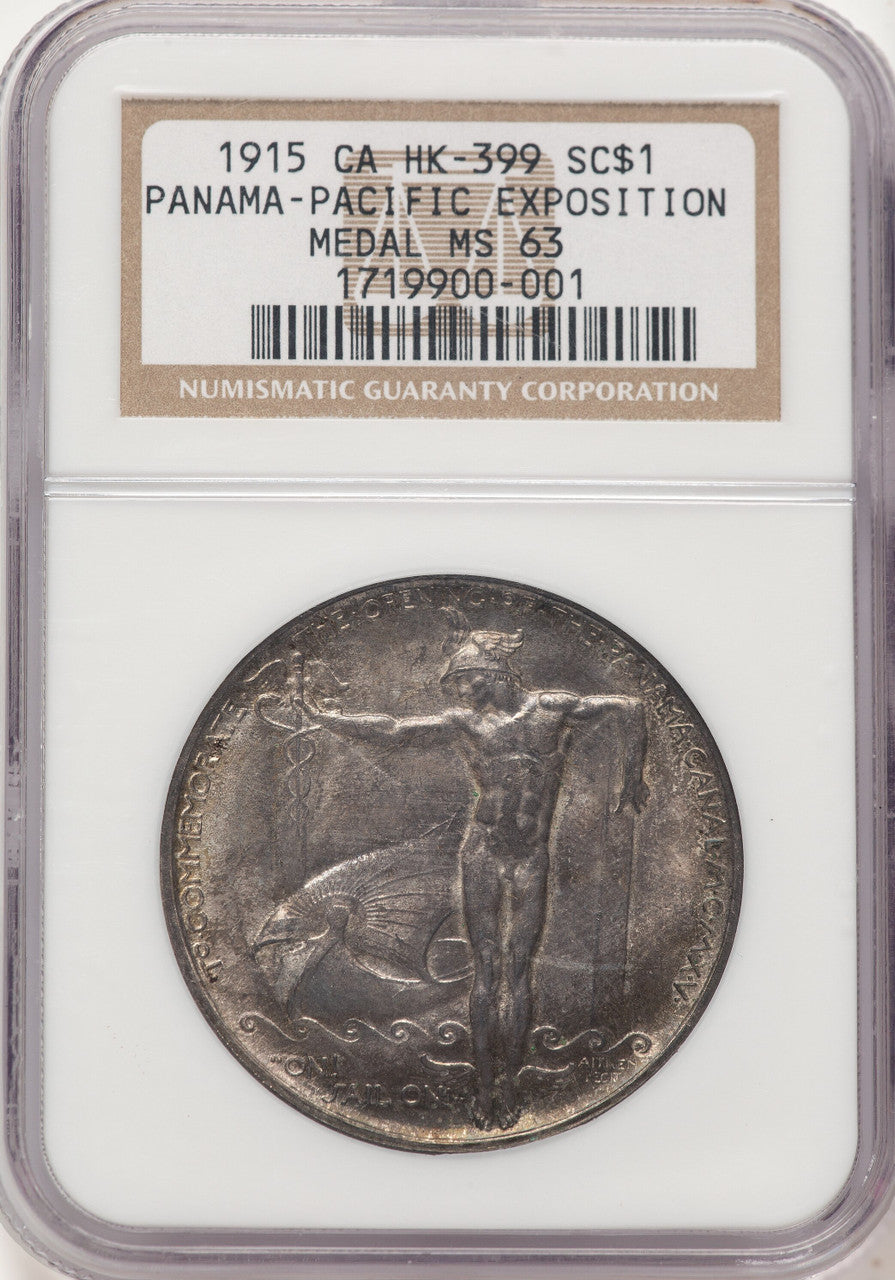 1915 So-Called Dollar HK-399 Medals and Tokens NGC MS63