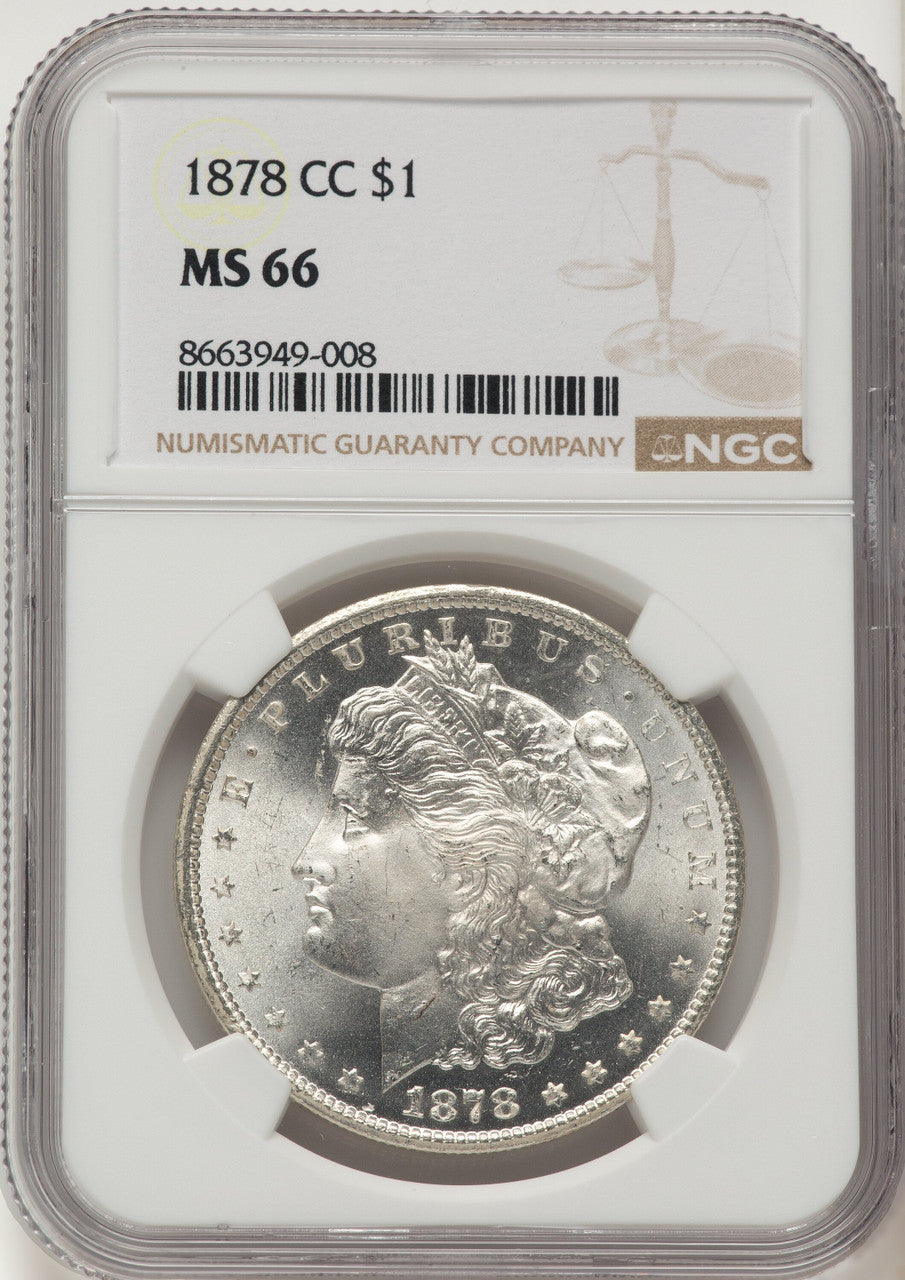 1878-CC Morgan Dollar NGC MS66