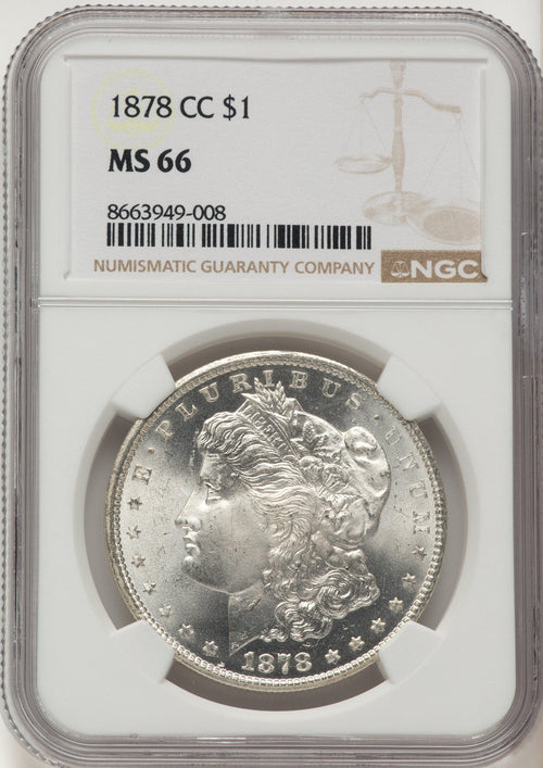 1878-CC Morgan Dollar NGC MS66