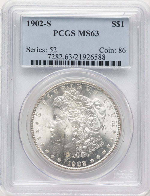 1902-S Morgan Dollar PCGS MS63 (784478025)