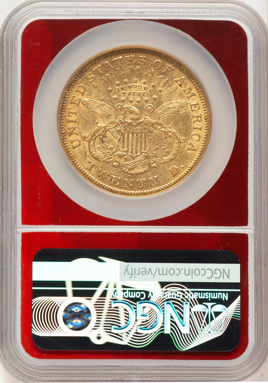 1874-CC $20 Liberty Double Eagle NGC XF45