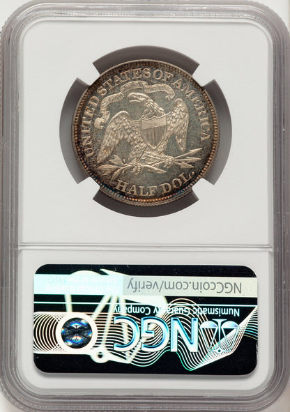 1871 50C CA Proof Seated Half Dollar NGC PR65+