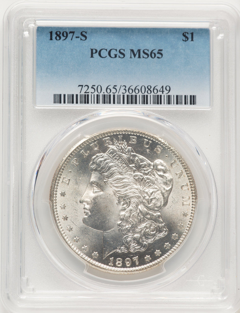 1897-S Morgan Dollar PCGS MS65