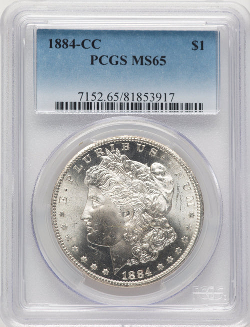 1884-CC Morgan Dollar PCGS MS65