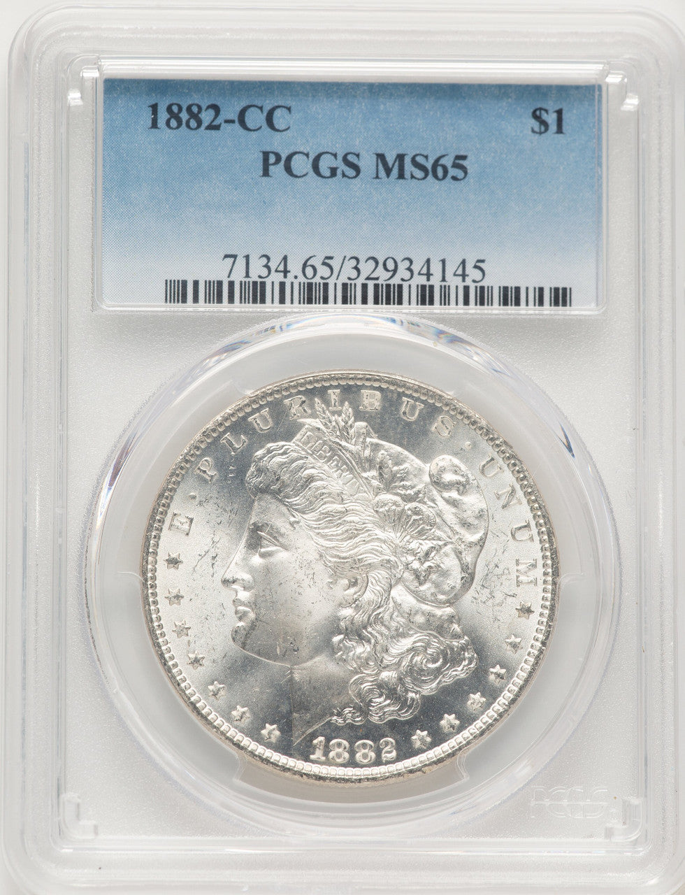 1882-CC Morgan Dollar PCGS MS65