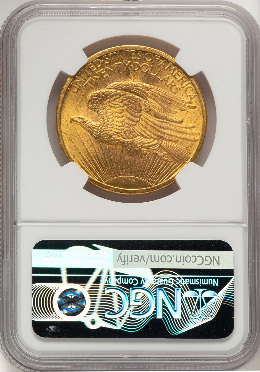 1907 $20 Saint Saint-Gaudens Double Eagle NGC MS65+