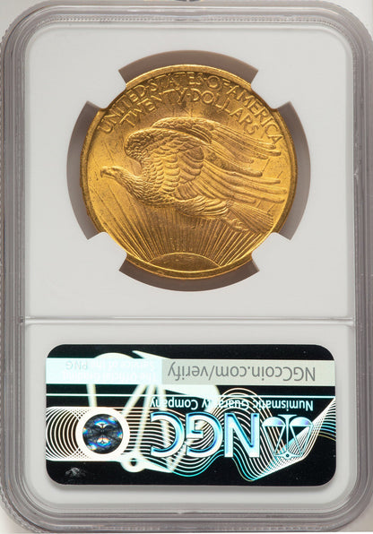 1907 $20 Saint Saint-Gaudens Double Eagle NGC MS65+