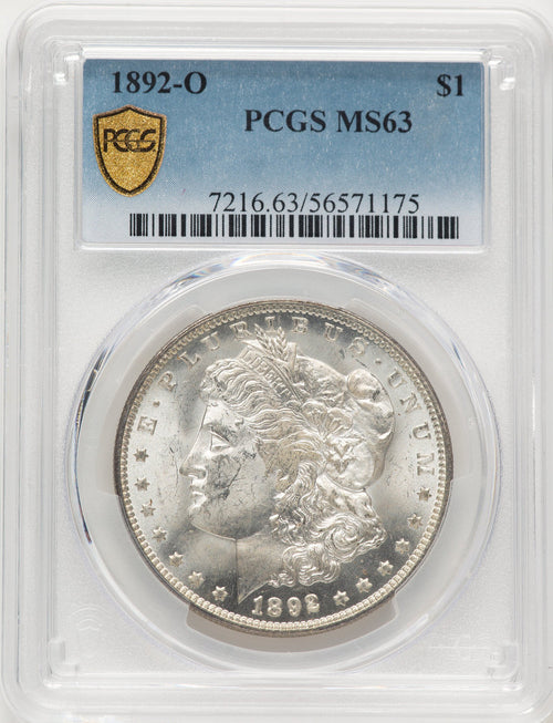 1892-O Morgan Dollar PCGS MS63