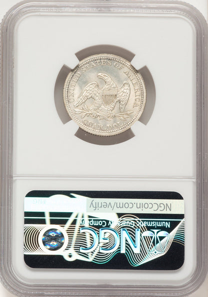1857 25C Seated Quarter NGC MS66
