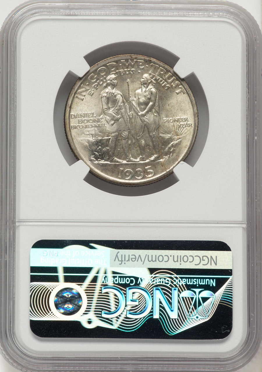 1935 50C Boone Commemorative Silver NGC MS67