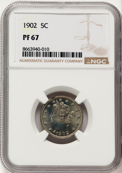 1902 5C Proof Liberty Nickel NGC PR67