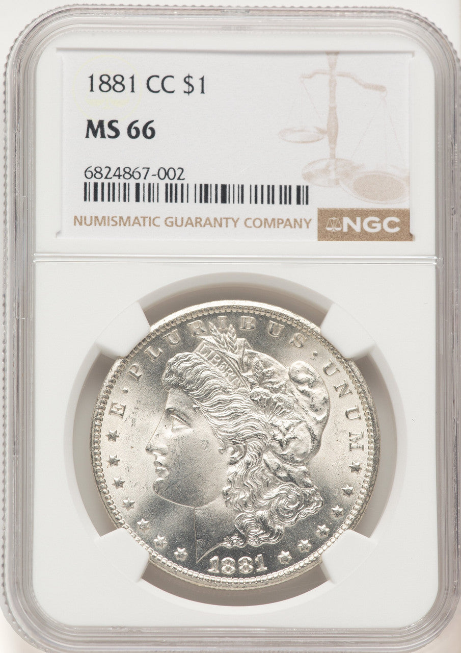 1881-CC Morgan Dollar NGC MS66