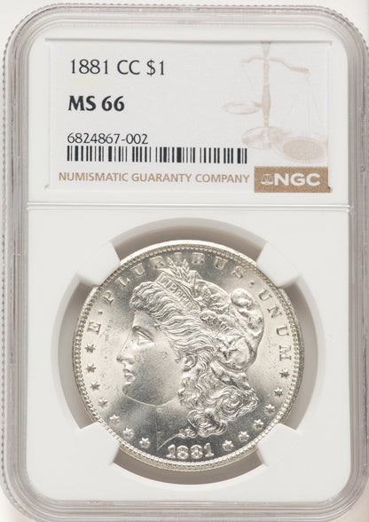 1881-CC Morgan Dollar NGC MS66