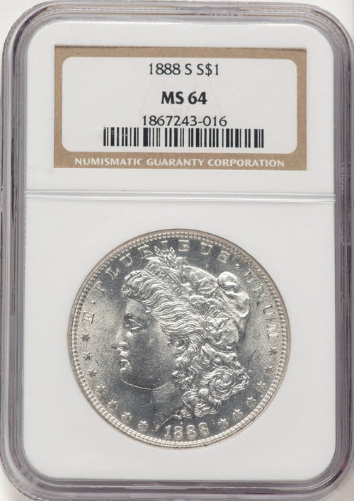 1888-S Morgan Dollar NGC MS64