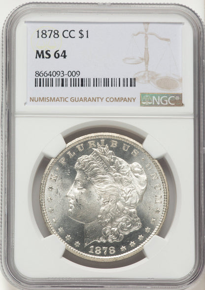1878-CC Morgan Dollar NGC MS64