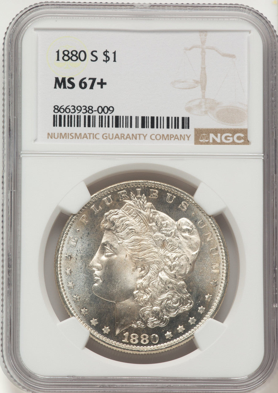1880-S Morgan Dollar NGC MS67+