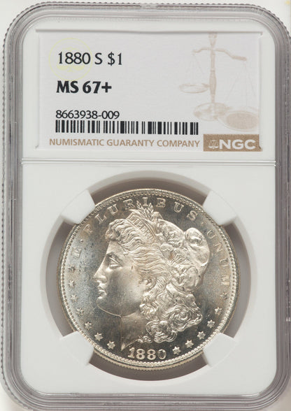1880-S Morgan Dollar NGC MS67+