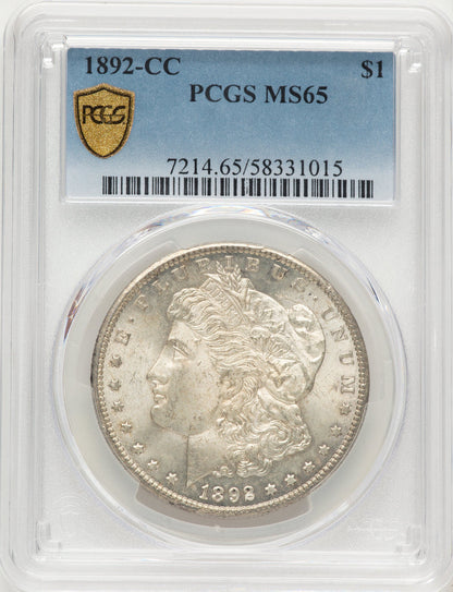 1892-CC Morgan Dollar PCGS MS65