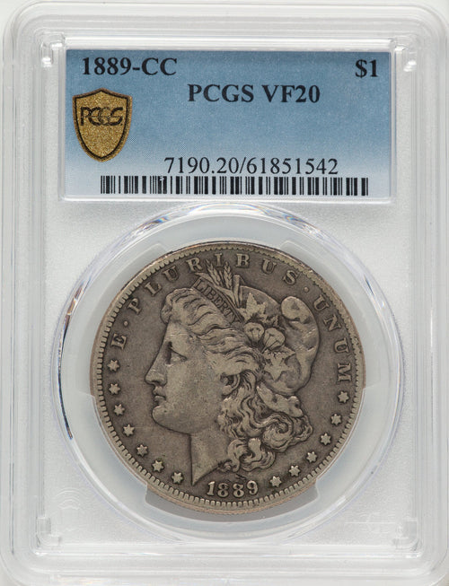 1889-CC Morgan Dollar PCGS VF20